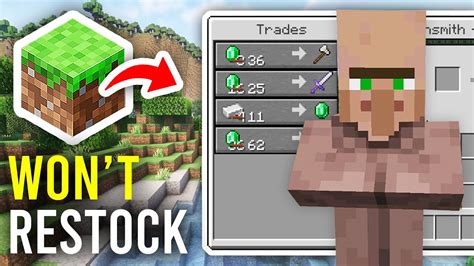villagers not restocking